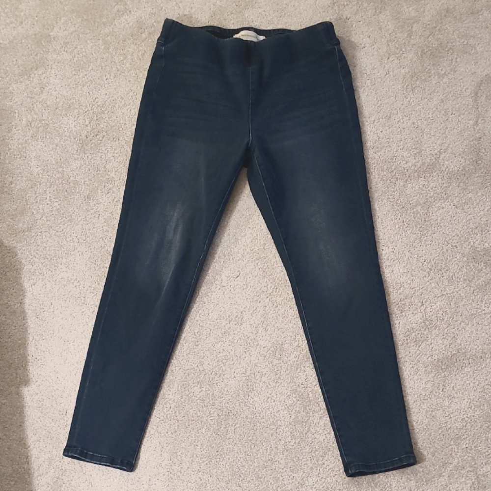 Soft Surroundings Pull-on Blue Jeans SUPER COMFY EUC Medium